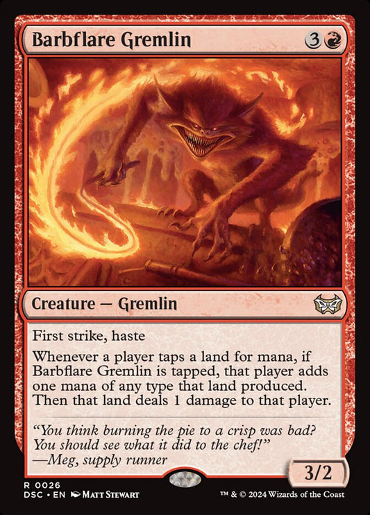 MTG Card Title: Barbflare Gremlin DSC/26