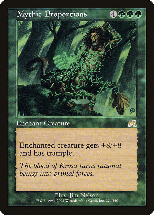 MTG Card Title: Mythic Proportions ONS/274
