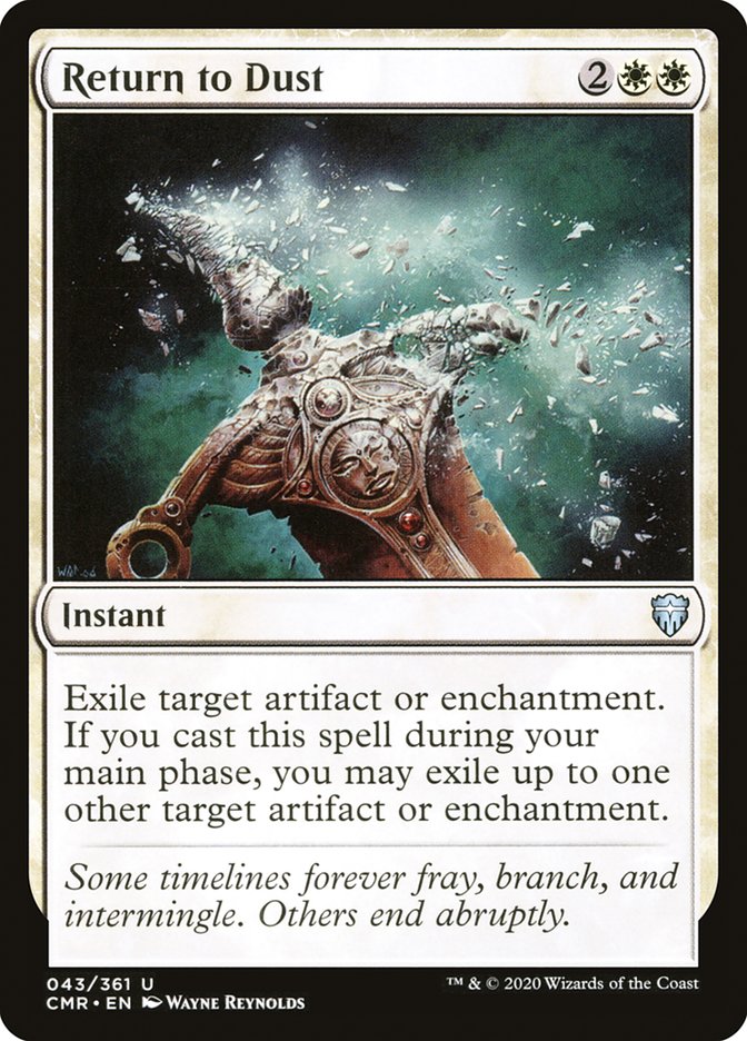 MTG Card Title: Return to Dust CMR/43