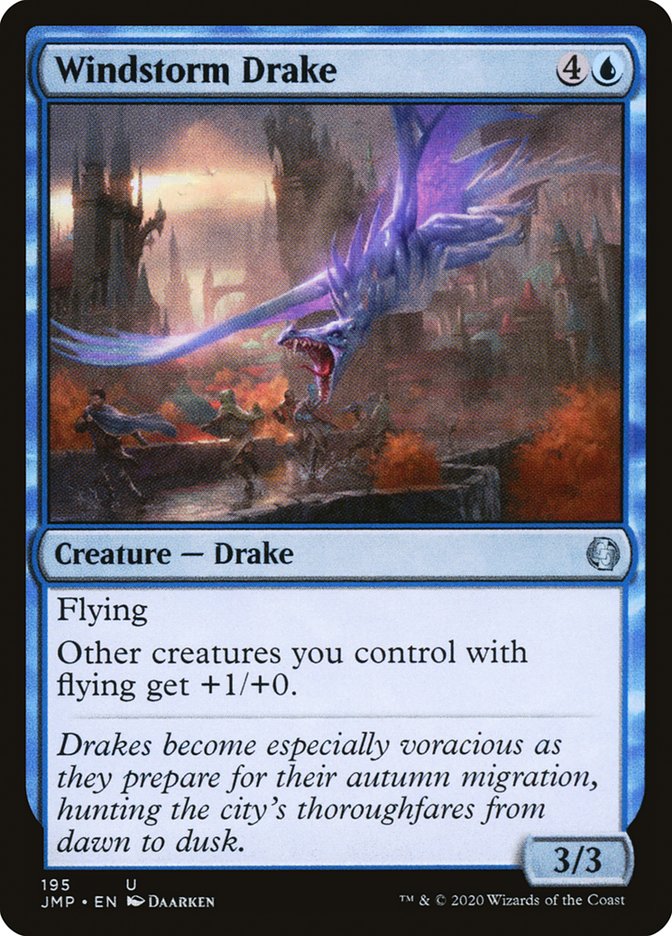 MTG Card Title: Windstorm Drake JMP/195