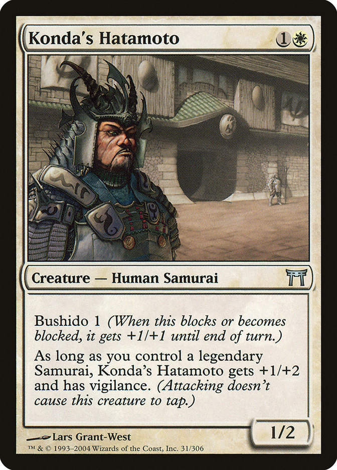 MTG Card Title: Konda's Hatamoto CHK/31
