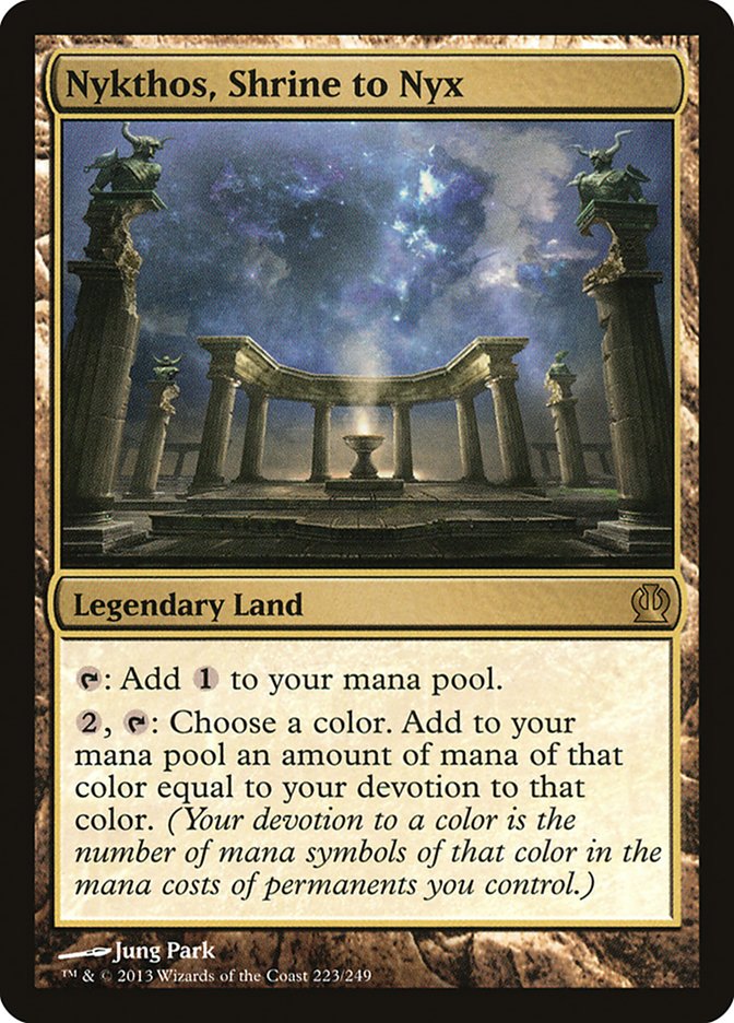 MTG Card Title: Nykthos, Shrine to Nyx THS/223