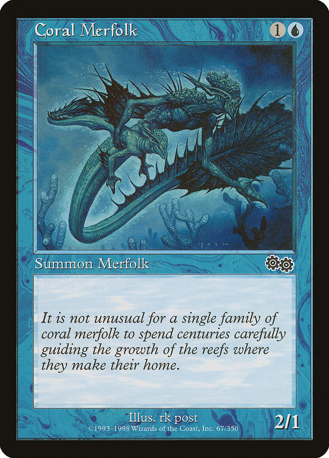 MTG Card Title: Coral Merfolk USG/67