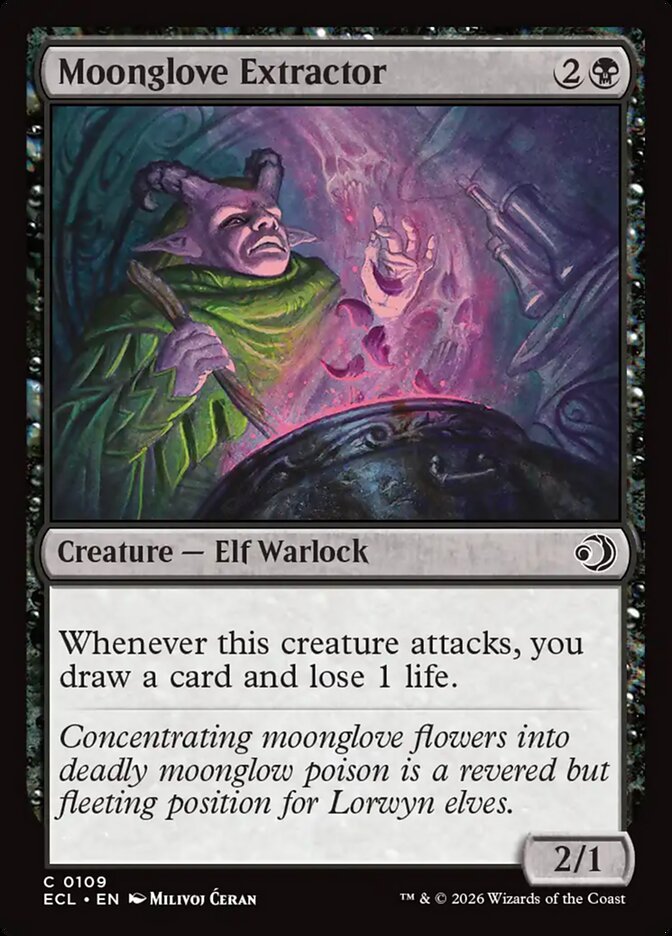 MTG Card Title: Moonglove Extractor ECL/109