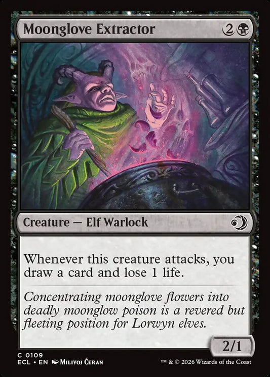MTG Card Title: Moonglove Extractor ECL/109