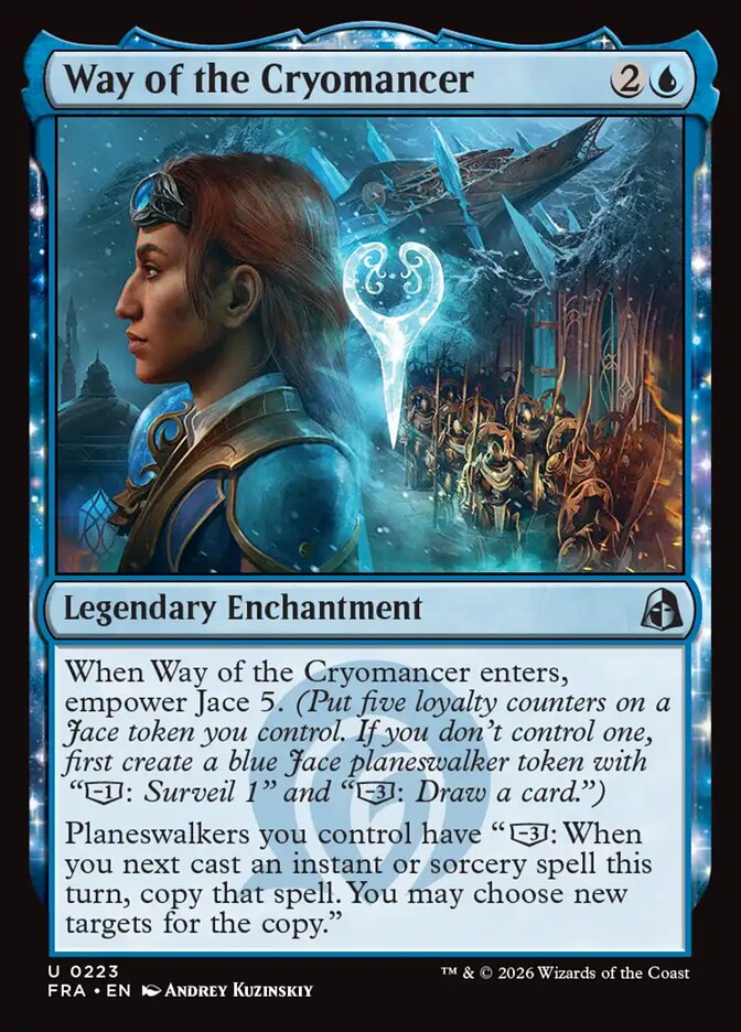 MTG Card Title: Way of the Cryomancer FRA/223