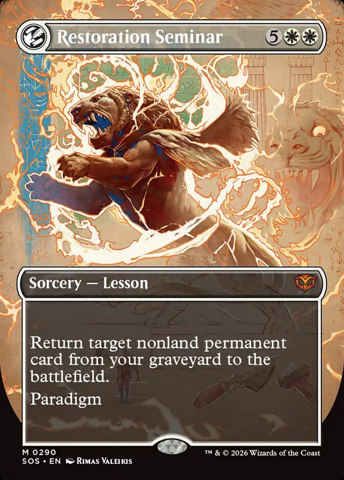 MTG Card Title: Restoration Seminar SOS/290