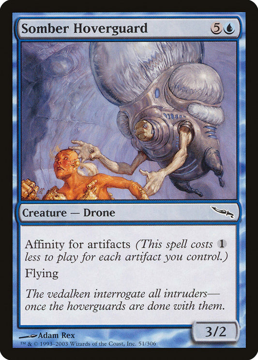 MTG Card Title: Somber Hoverguard MRD/51