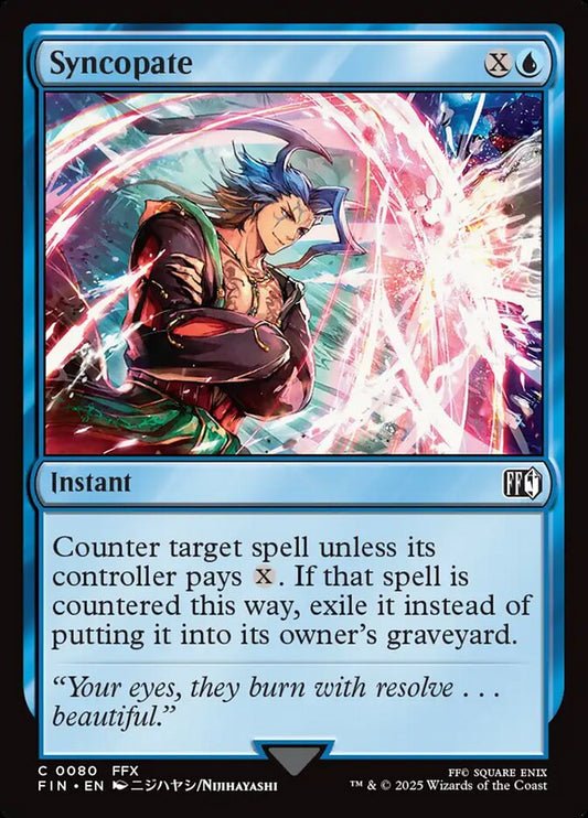 MTG Card Title: Syncopate FIN/80