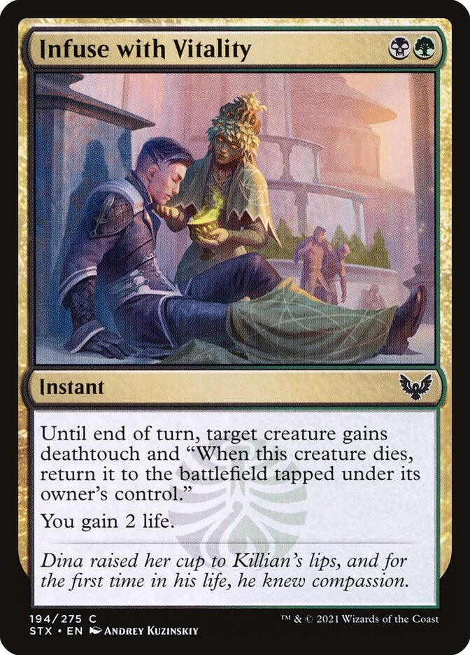 MTG Card Title: Infuse with Vitality STX/194