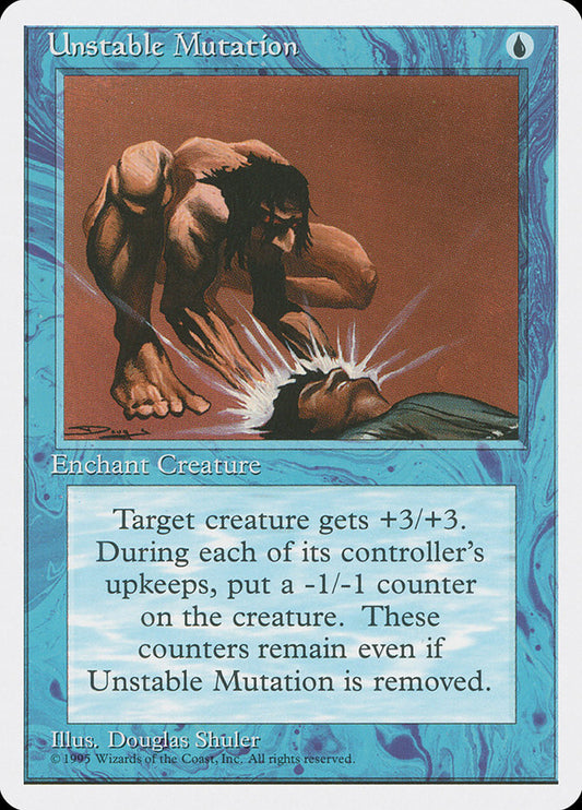 MTG Card Title: Unstable Mutation 4ED/110