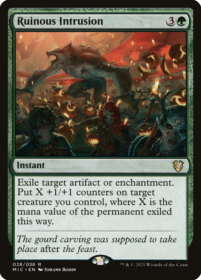 MTG Card Title: Ruinous Intrusion MIC/28
