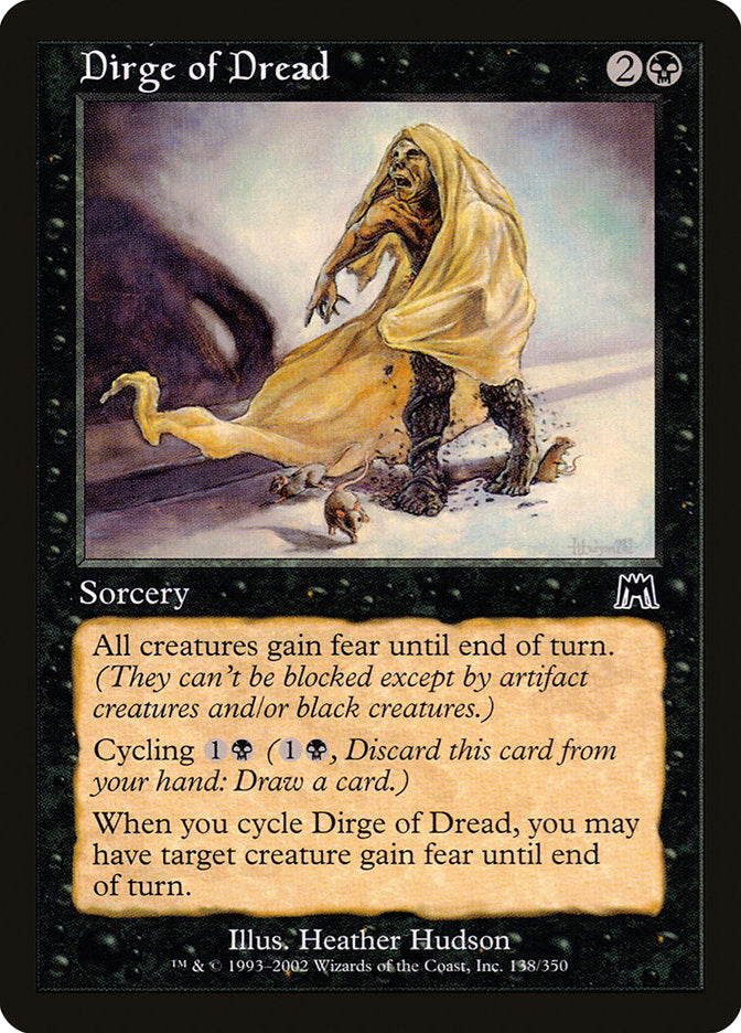 MTG Card Title: Dirge of Dread ONS/138