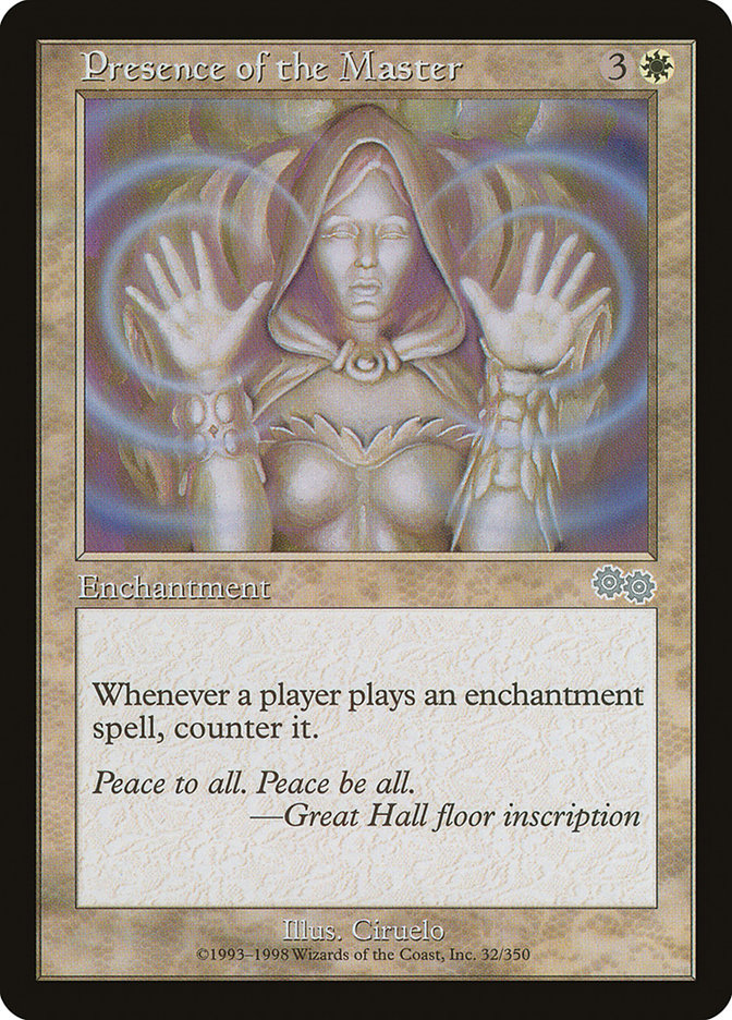 MTG Card Title: Presence of the Master USG/32