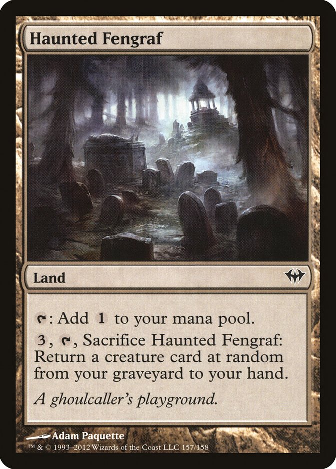 MTG Card Title: Haunted Fengraf DKA/157
