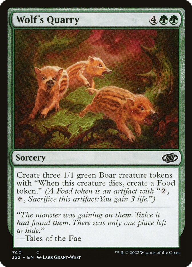 MTG Card Title: Wolf's Quarry J22/740
