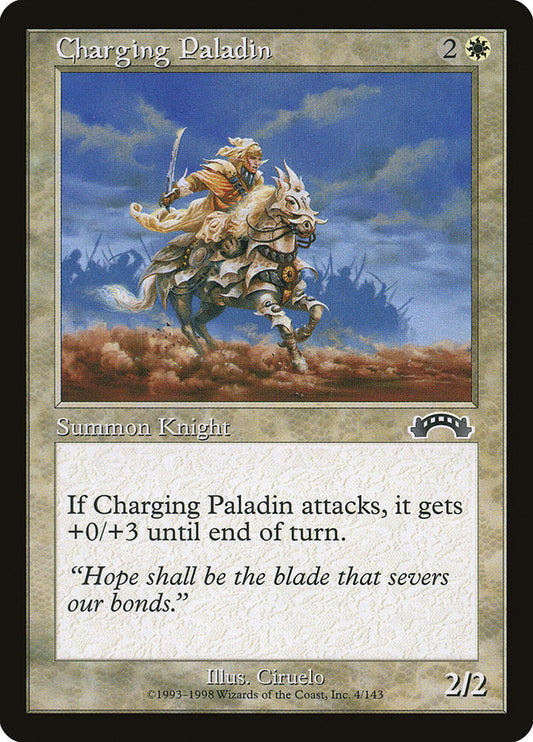 MTG Card Title: Charging Paladin EXO/4