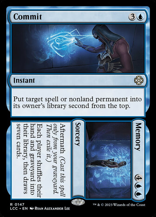 MTG Card Title: Commit // Memory LCC/147