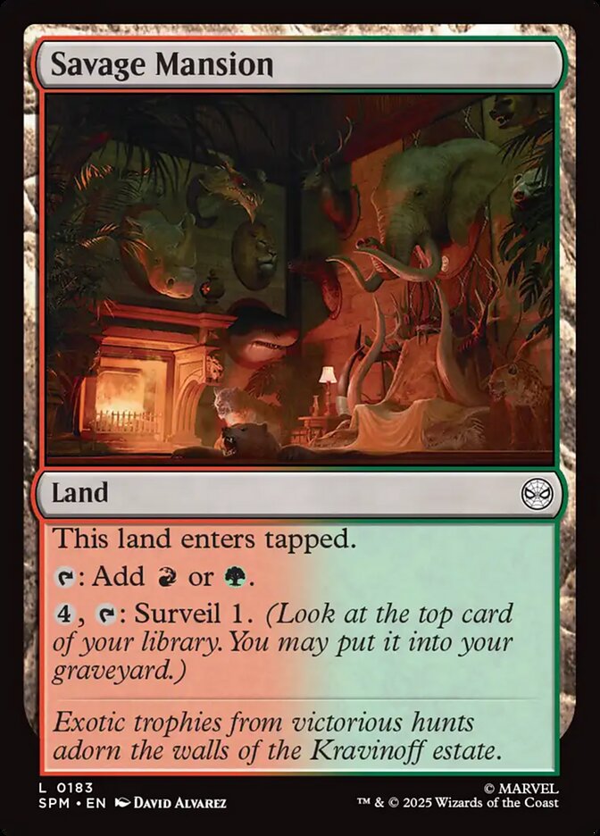 MTG Card Title: Savage Mansion SPM/183