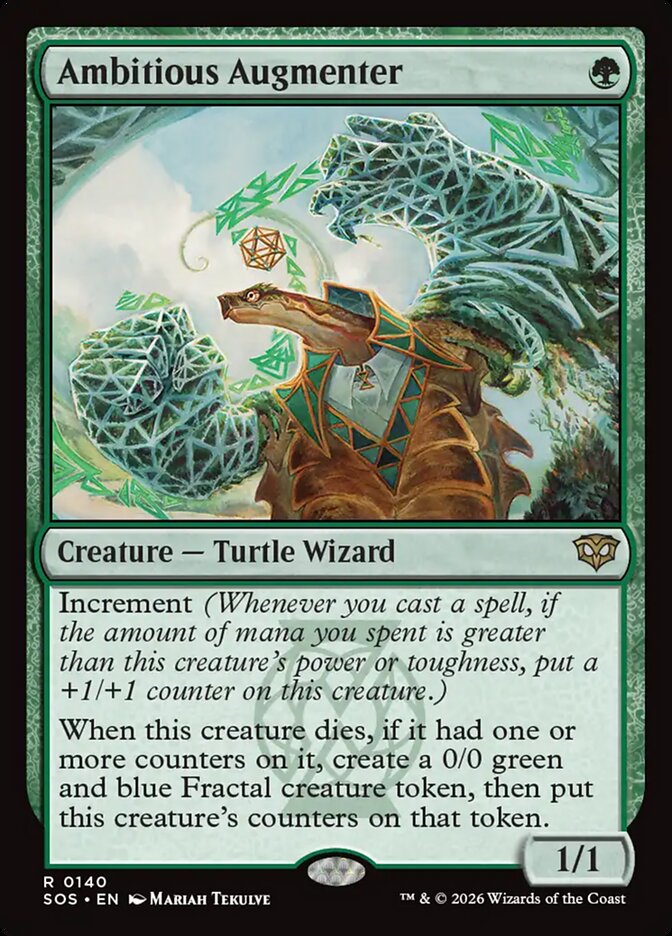 MTG Card Title: Ambitious Augmenter SOS/140