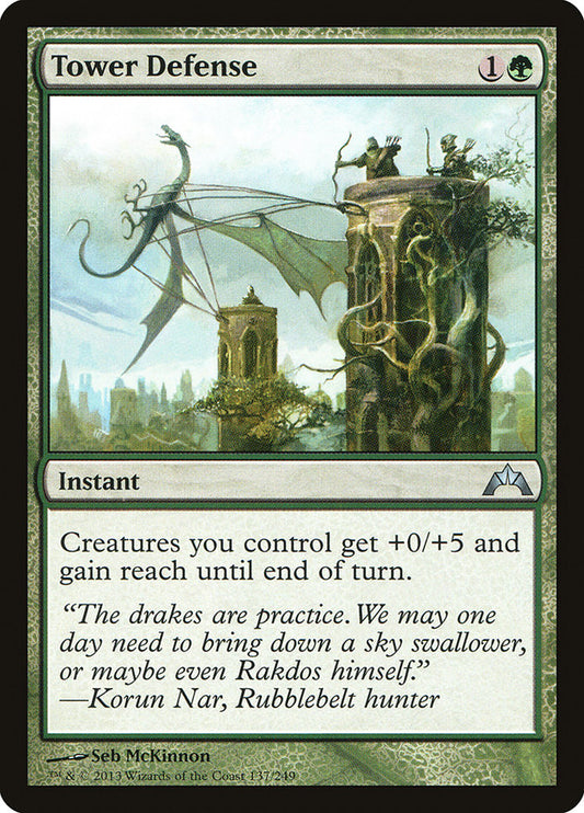 MTG Card Title: Tower Defense GTC/137