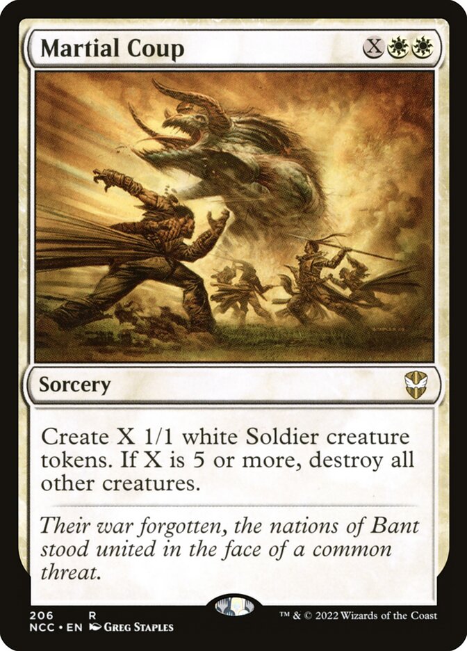 MTG Card Title: Martial Coup NCC/206