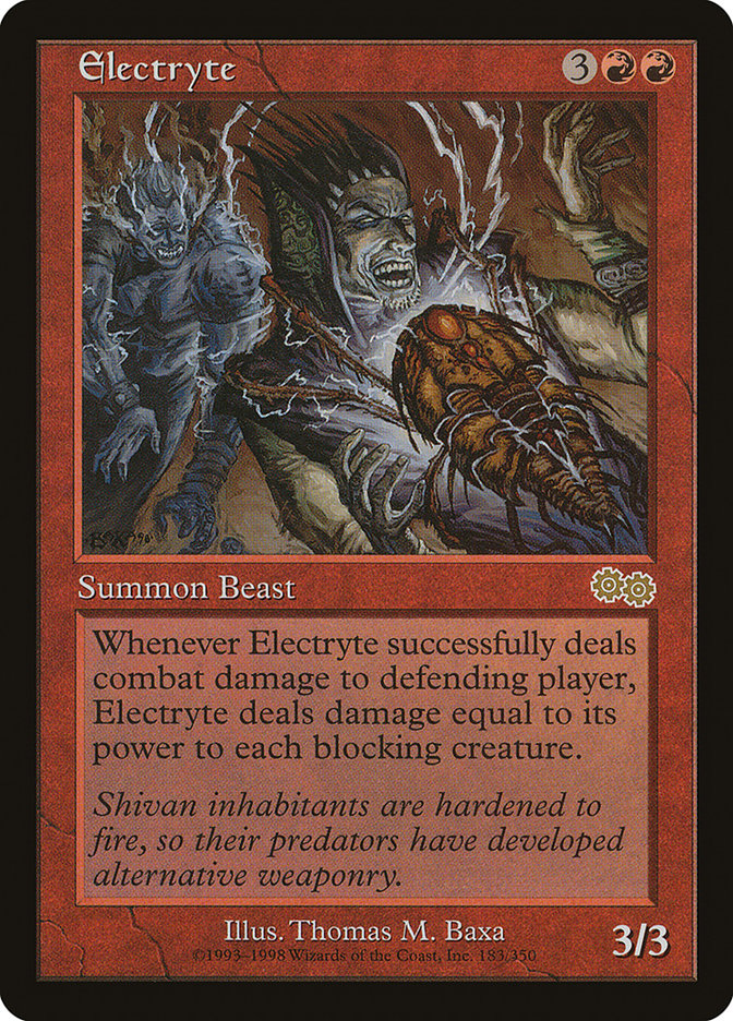 MTG Card Title: Electryte USG/183