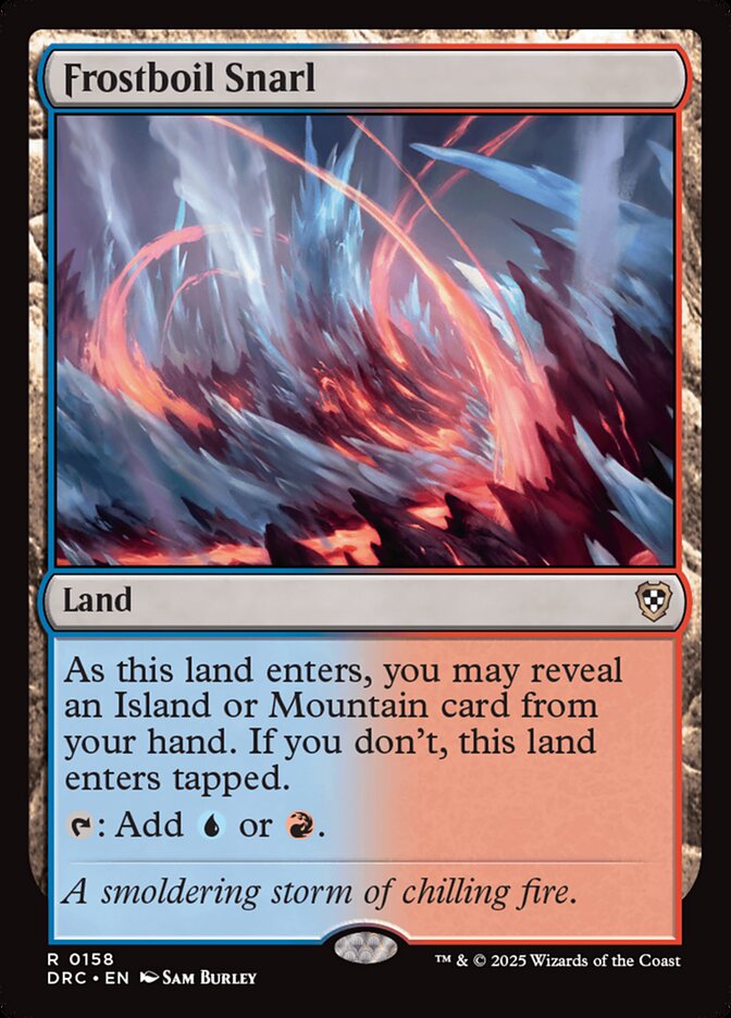 MTG Card Title: Frostboil Snarl DRC/158