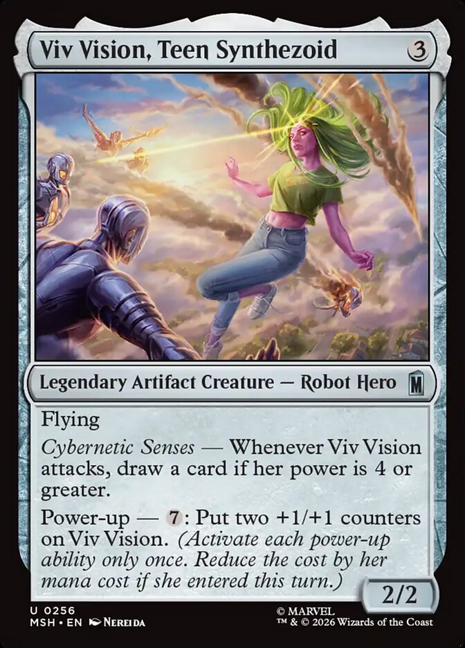 MTG Card Title: Viv Vision, Teen Synthezoid MSH/256