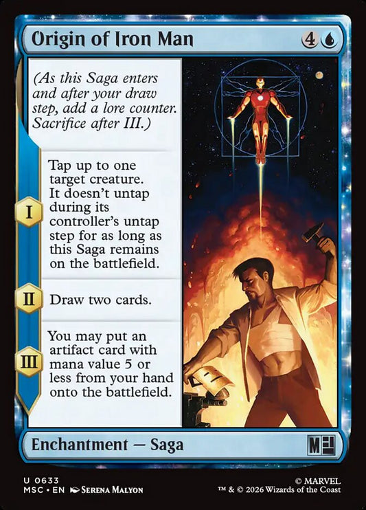MTG Card Title: Origin of Iron Man MSC/633