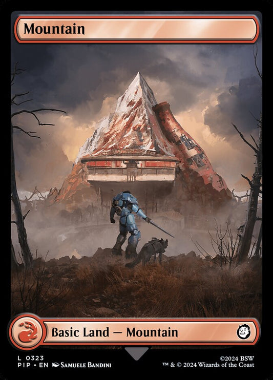 MTG Card Title: Mountain PIP/323