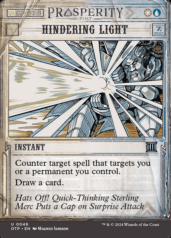 MTG Card Title: Hindering Light OTP/46