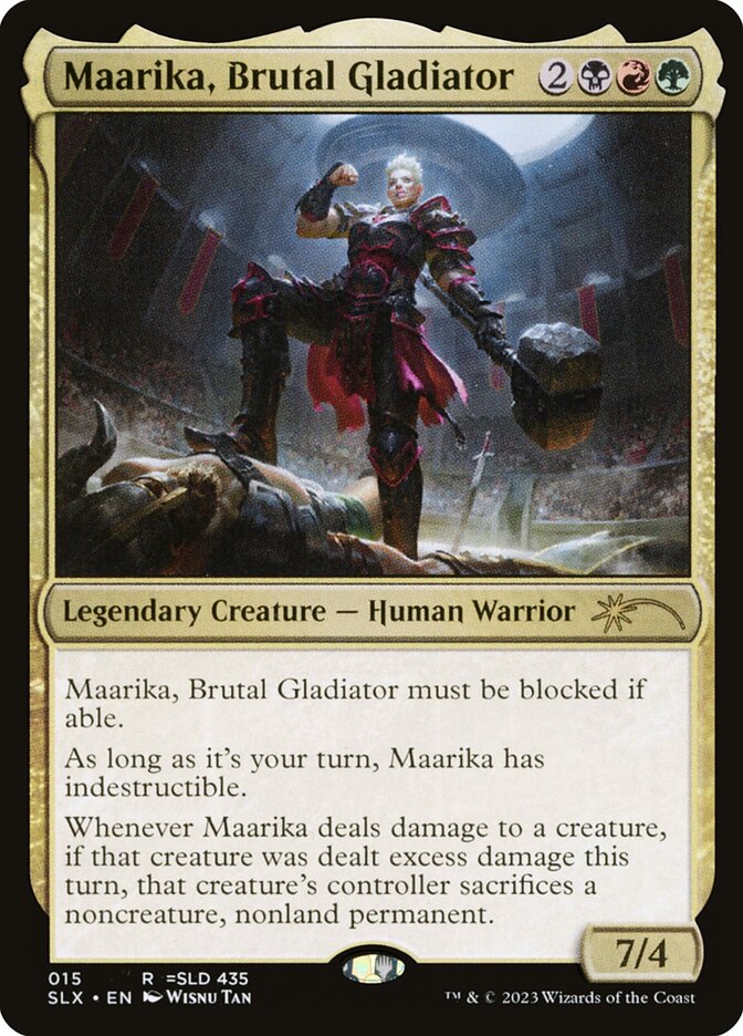 MTG Card Title: Maarika, Brutal Gladiator SLX/15