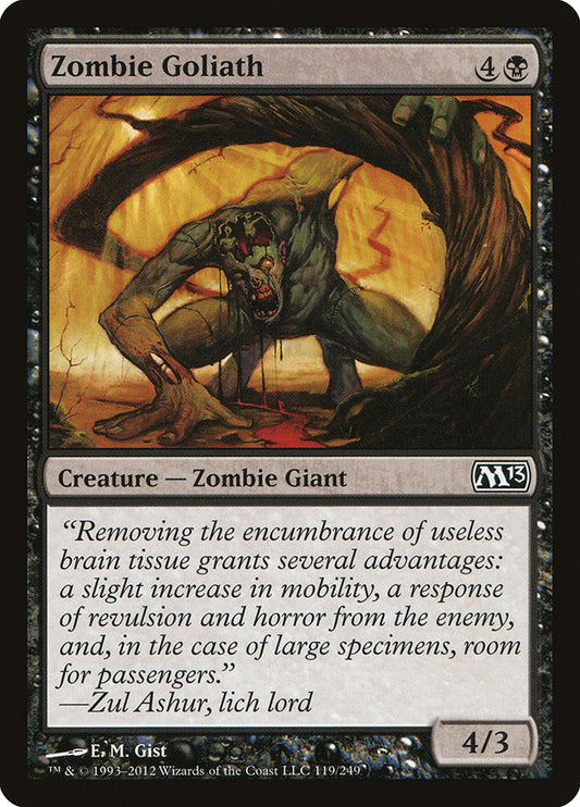 MTG Card Title: Zombie Goliath M13/119