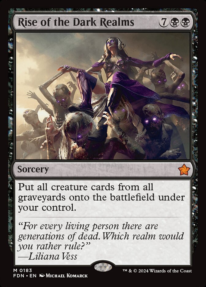 MTG Card Title: Rise of the Dark Realms FDN/183