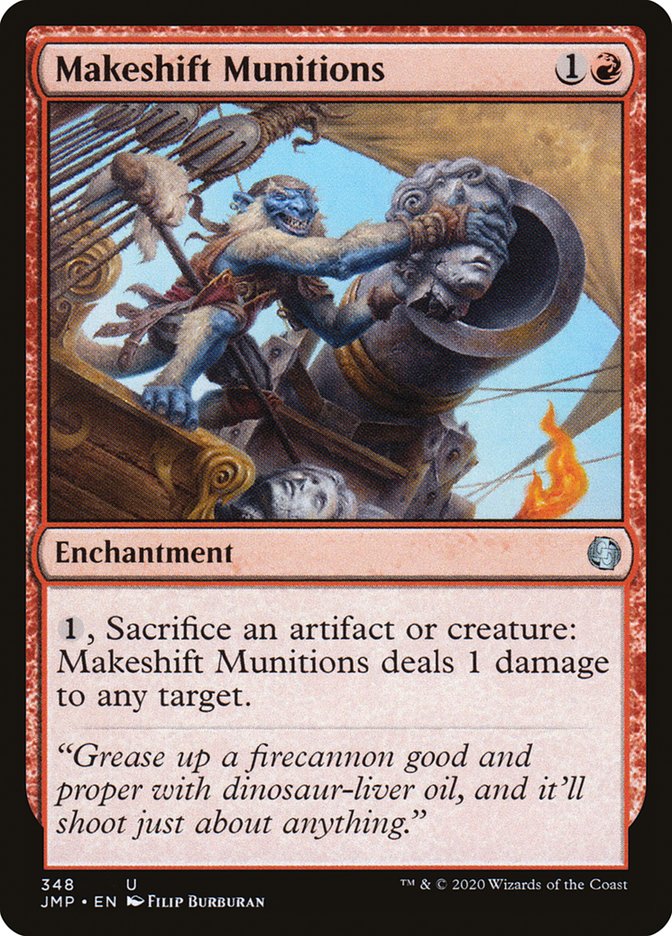 MTG Card Title: Makeshift Munitions JMP/348