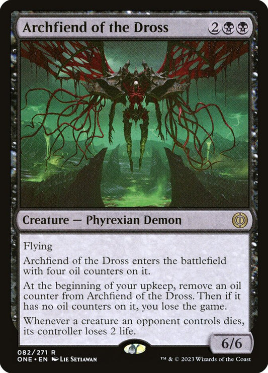 MTG Card Title: Archfiend of the Dross ONE/82