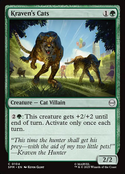 MTG Card Title: Kraven's Cats SPM/104