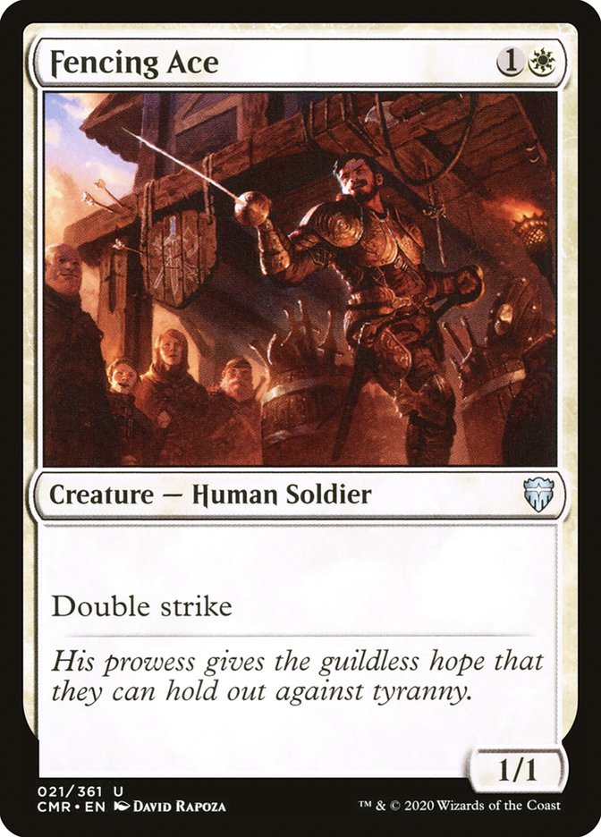 MTG Card Title: Fencing Ace CMR/21