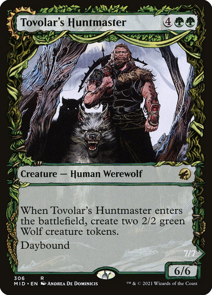 MTG Card Title: Tovolar's Huntmaster // Tovolar's Packleader MID/306