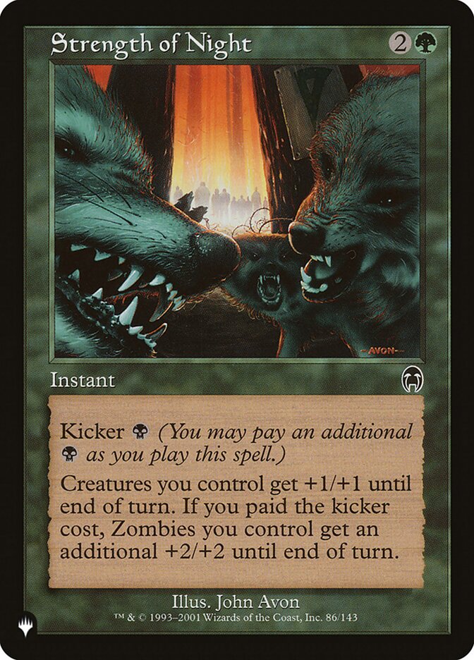 MTG Card Title: Strength of Night PLST/APC-86