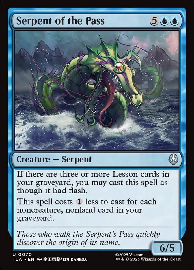 MTG Card Title: Serpent of the Pass TLA/70