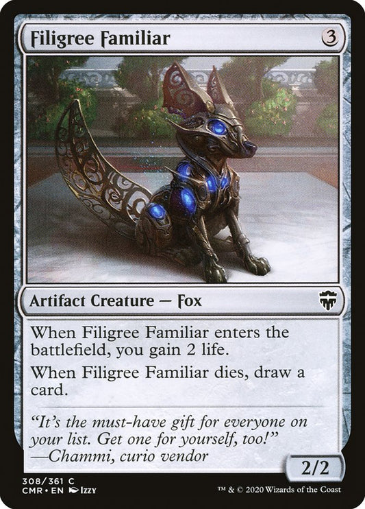 MTG Card Title: Filigree Familiar CMR/308