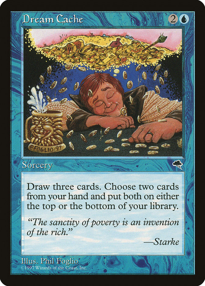 MTG Card Title: Dream Cache TMP/59