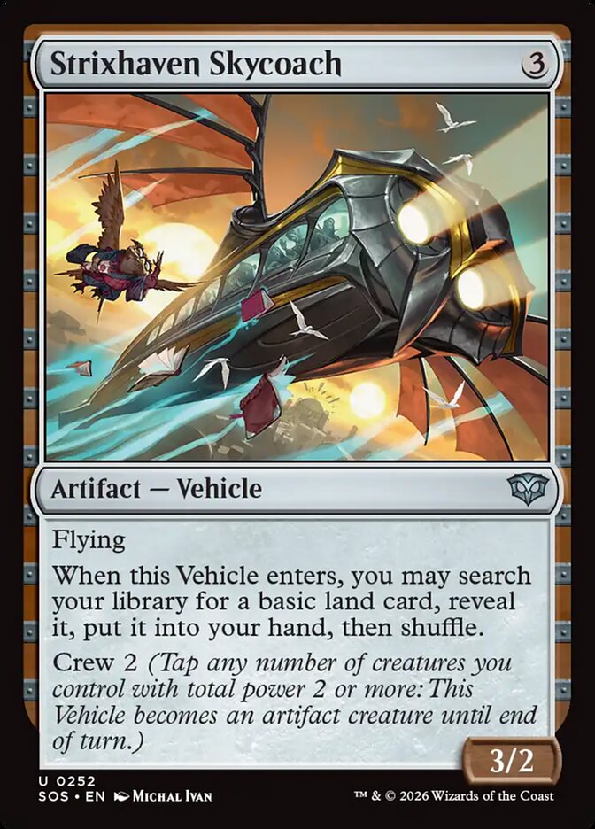 MTG Card Title: Strixhaven Skycoach SOS/252
