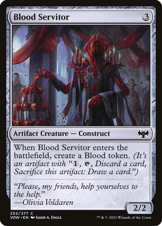 MTG Card Title: Blood Servitor VOW/252
