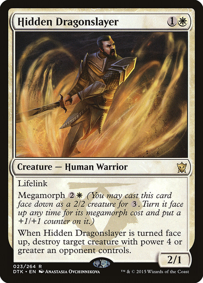 MTG Card Title: Hidden Dragonslayer DTK/23