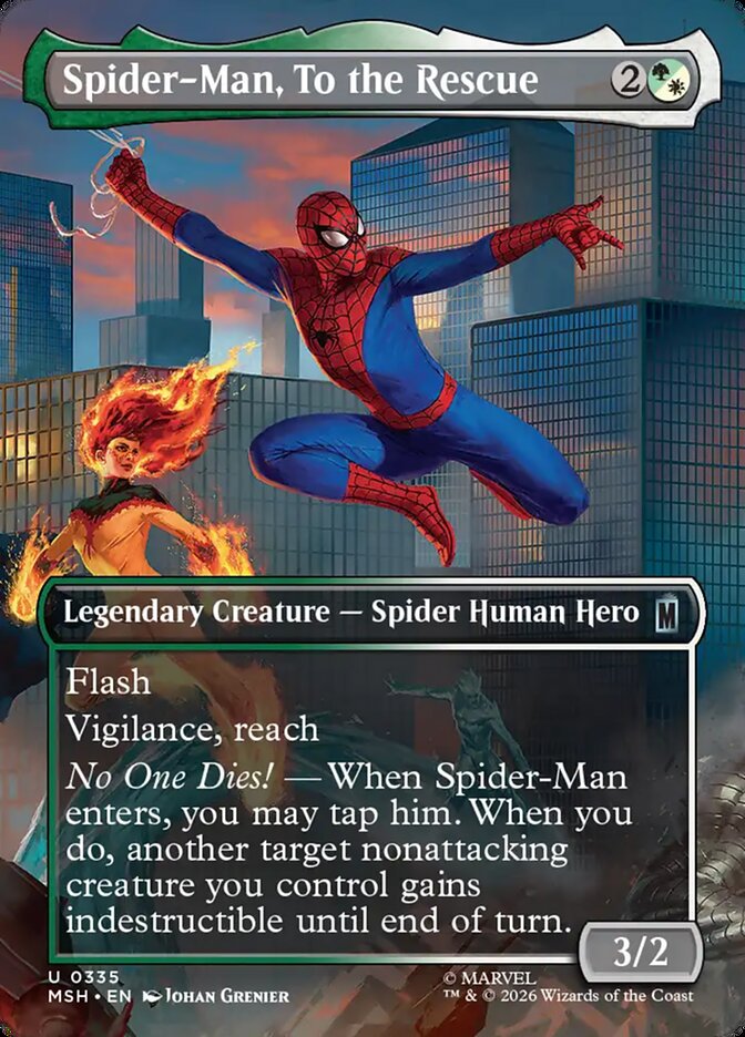 MTG Card Title: Spider-Man, To the Rescue MSH/335
