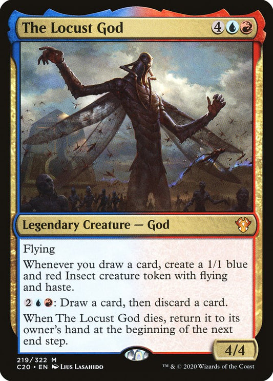 MTG Card Title: The Locust God C20/219