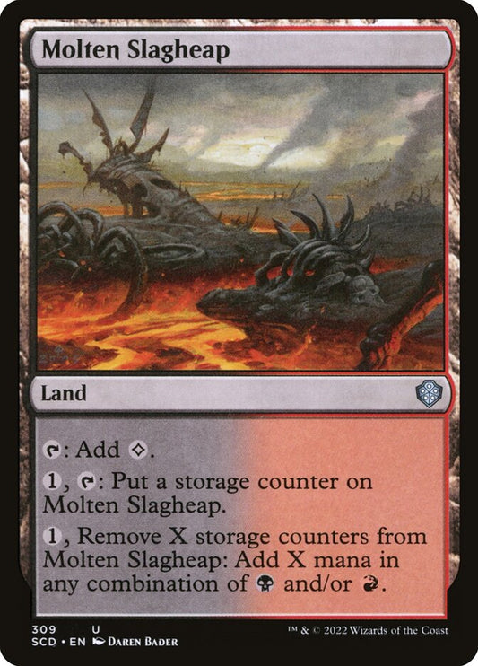 MTG Card Title: Molten Slagheap SCD/309
